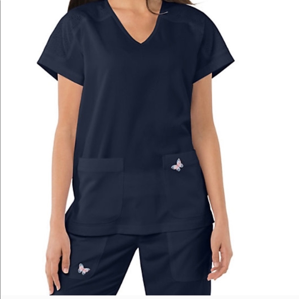 Koi Mariposa Scrub Set XL Navy Blue